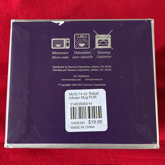 Teavanna RABAT Infuser Mug 14 oz Rabat NWT - Picture 8 of 9